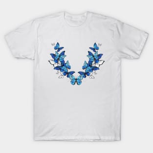 Symmetrical Pattern of Butterflies Morpho T-Shirt